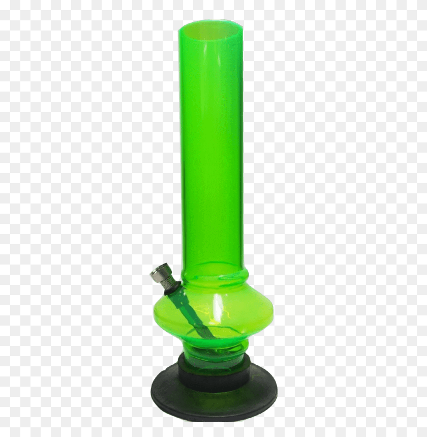 276x799 Outontrip Transparent Green Crushed Inch Acrylic Bong - Bong Transparent PNG