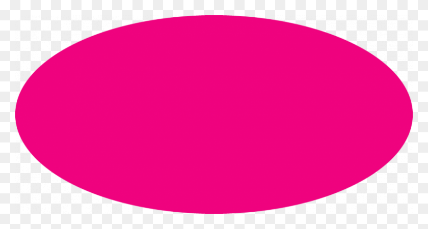 800x400 Oval Clipart Pink - Oval Shape Clipart