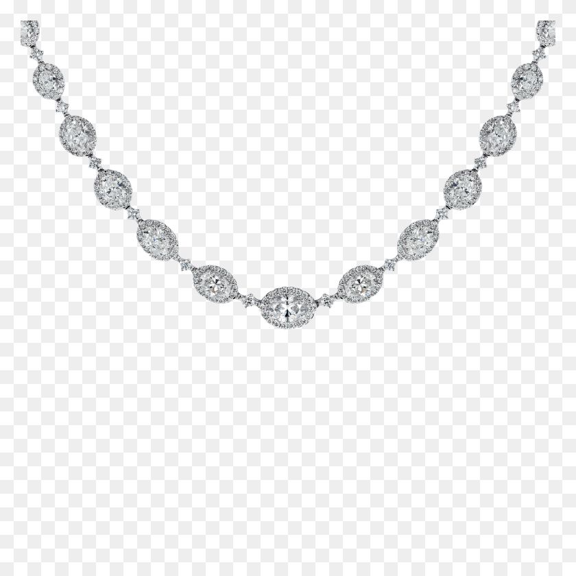 2240x2240 Oval Diamond Necklace - Diamond Necklace PNG