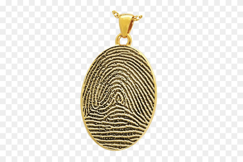 500x500 Oval Fingerprint Pendant Cremation Jewelry Afterlife Essentials - Thumbprint PNG