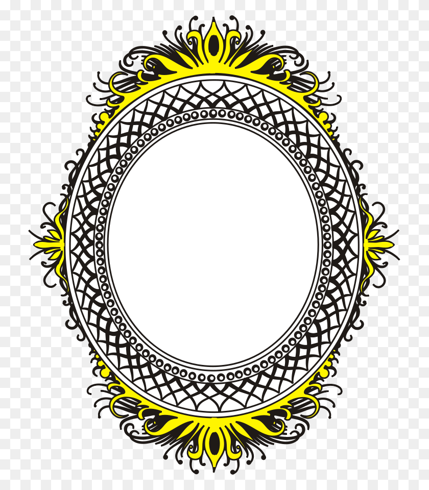 729x900 Oval Frame Png Clip Arts For Web - Oval Frame PNG