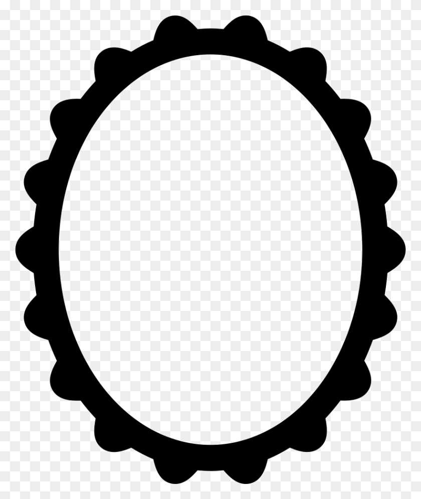 818x981 Oval Frame Png Icon Free Download - Oval Frame PNG