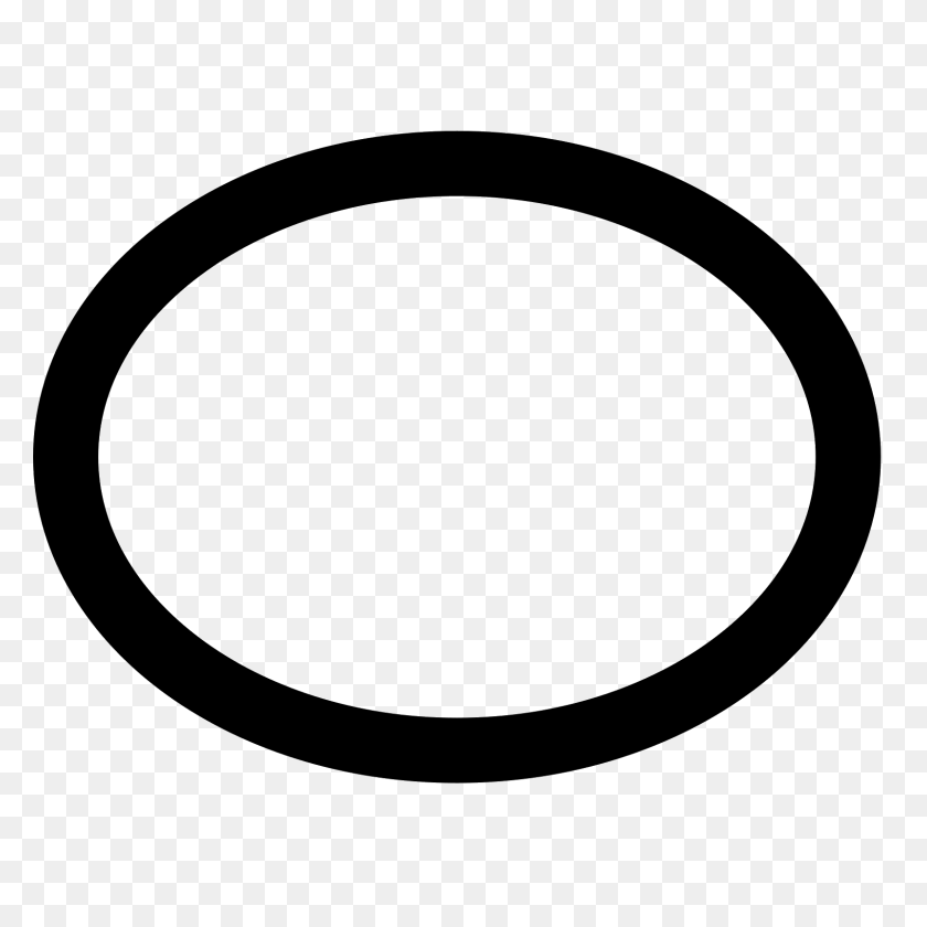 1600x1600 Oval Icon - Oval PNG