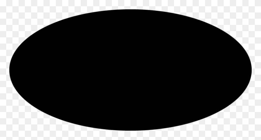800x400 Oval Png Black And White Transparent Oval Black And White - Black Oval PNG