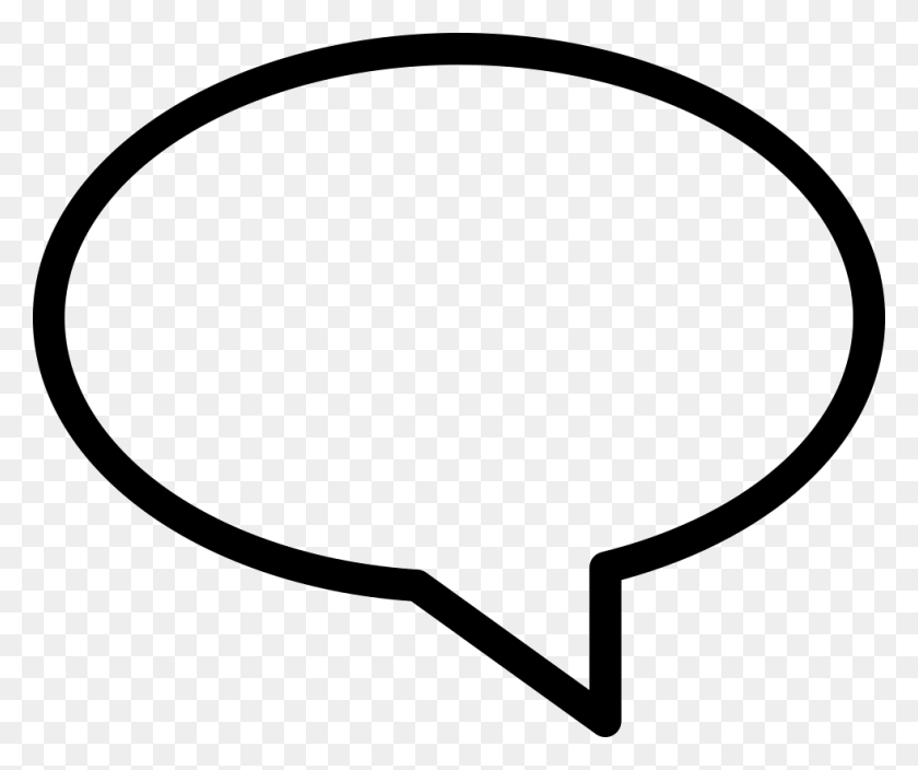 980x810 Oval Speech Bubble Png Icon Free Download - Bubble PNG