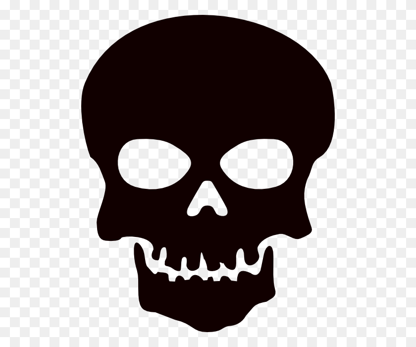 512x640 Over Black White Skull Imágenes Cliparts Black White Skull - Sturgeon Clipart