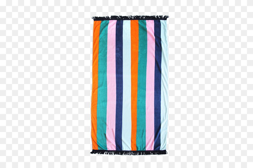 500x500 Oversized Striped Beach Towel - Beach Towel PNG