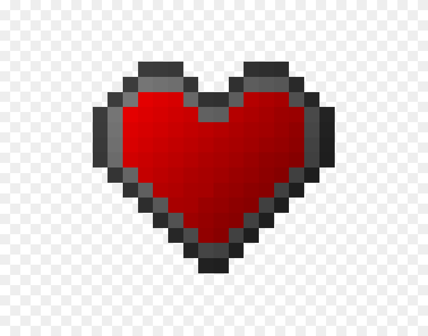 600x600 Обзор - Minecraft Heart Png