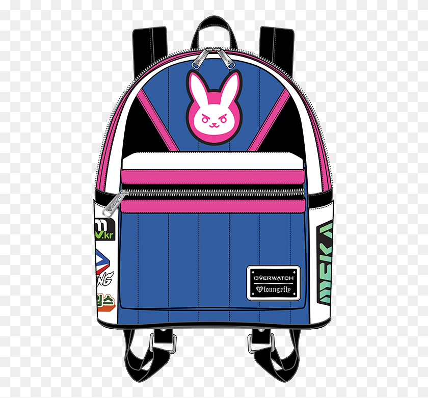 480x721 Overwatch Dva Mini Backpack Apparel - Dva PNG