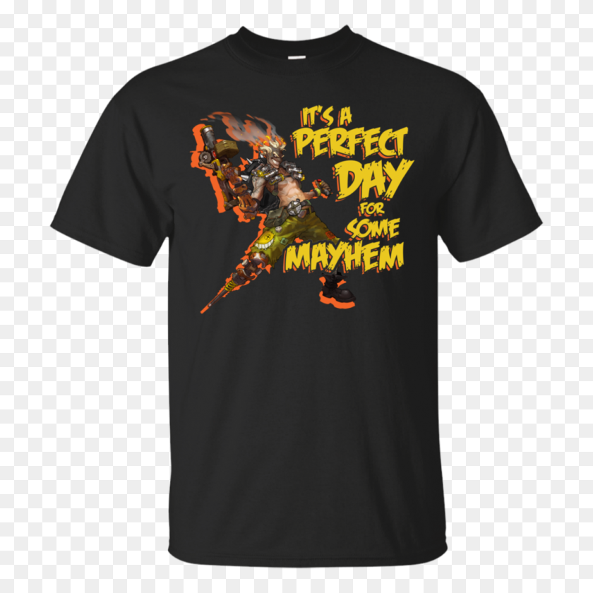 1024x1024 Overwatch Junkrat Shirts It's A Perfect Day For Some Mayhem - Junkrat PNG
