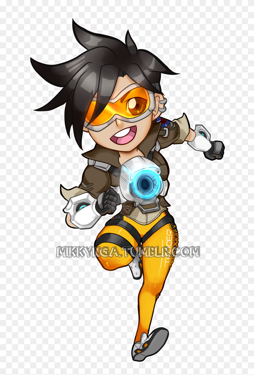 676x1182 Overwatch Tracer Sticker - Overwatch Tracer PNG