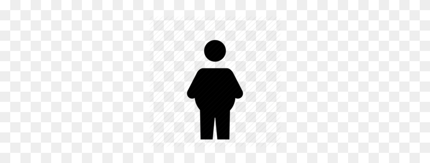 260x260 Overweight Woman Clipart - Person Eating Clipart