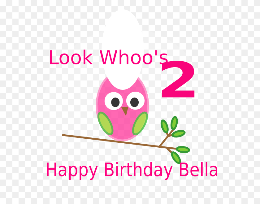564x599 Owl Birthday Clip Art - Bella Clipart