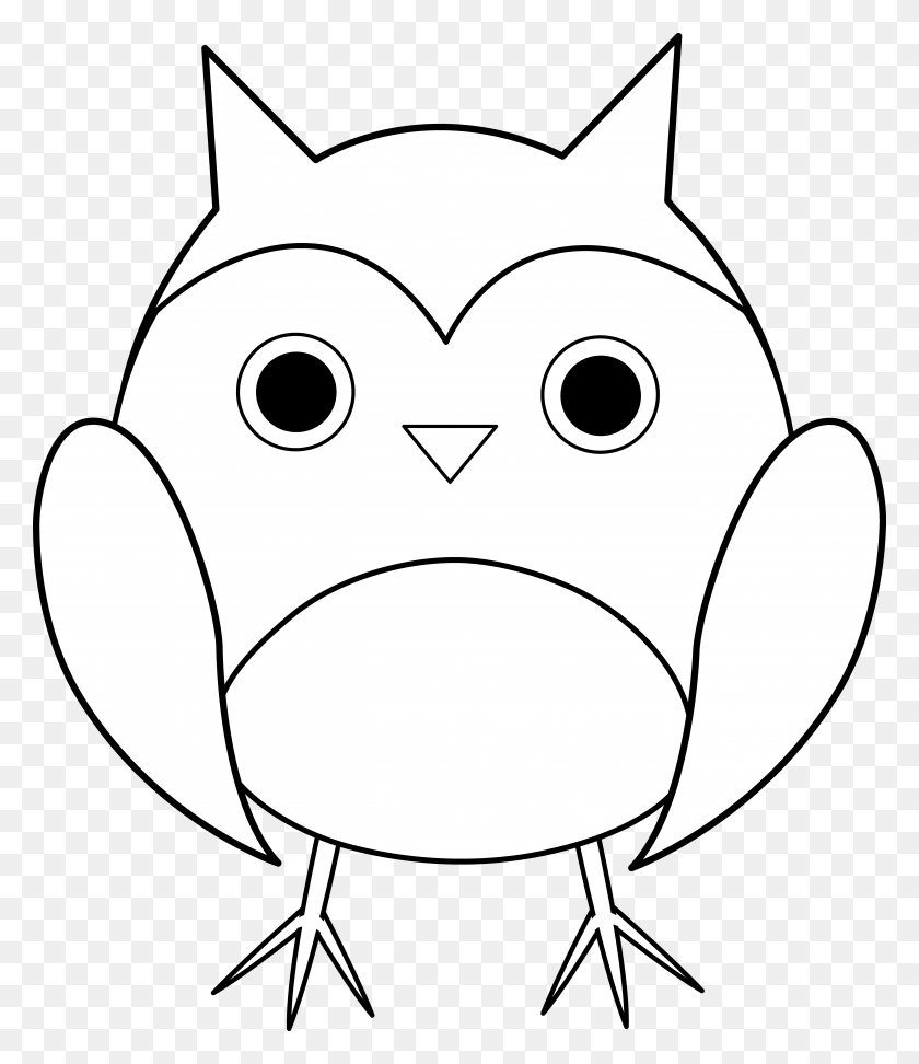 5179x6060 Owl Black And White Free Transparent Images With Cliparts - Shepherd Clipart Black And White