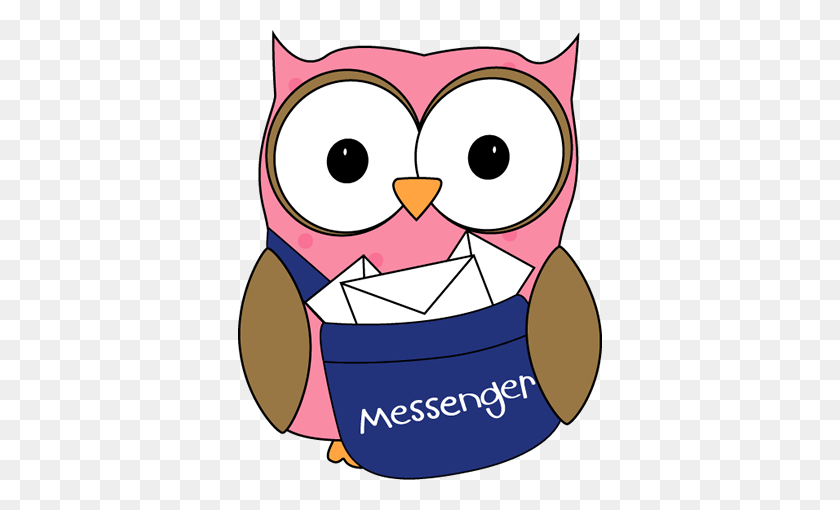 364x450 Owl Classroom Messenger Clip Art - Purple Owl Clipart