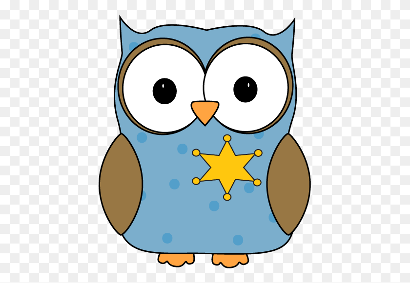 435x521 Owl Classroom Sheriff Or Monitor Chouette Chouette - Almuerzo Clipart