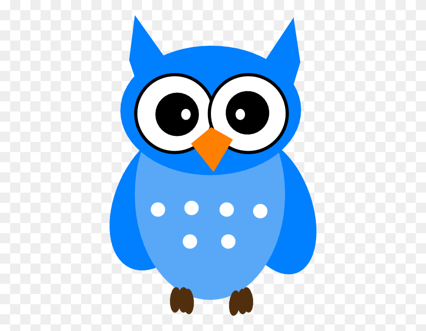 408x593 Owl Clipart Blue Owl - Imágenes Prediseñadas De Matemáticas Gratis
