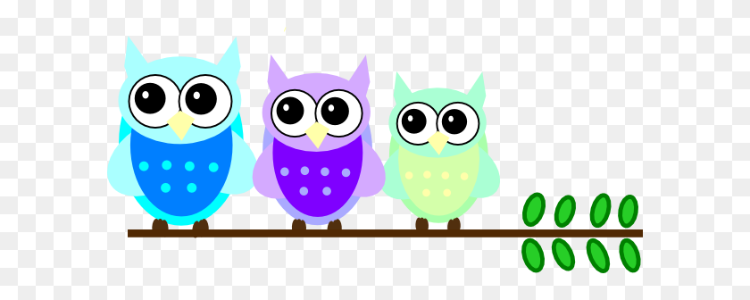 600x276 Owl Family Clip Art - Owl In A Tree Clipart