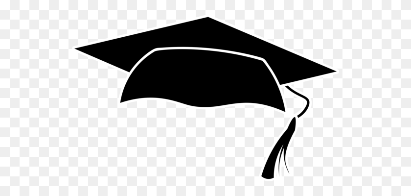 Owl Graduation Ceremony Square Academic Cap Hat - Black Graduation Cap Clipart