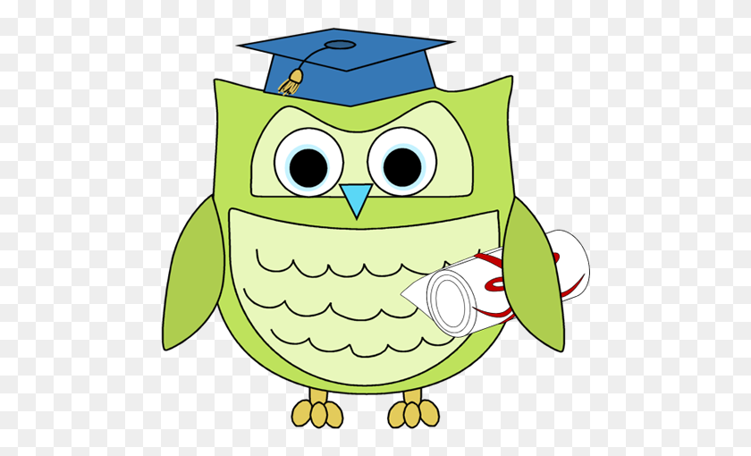 480x450 Owl Graduation Clipart - Owl Family Clipart