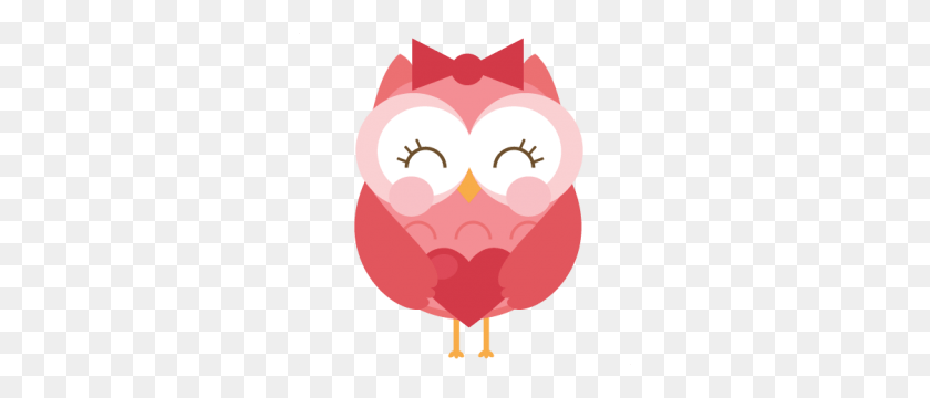 300x300 Owl Heart Cliparts - Girl Owl Clipart