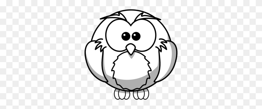 298x291 Owl Outline Clip Art - Flying Owl Clipart