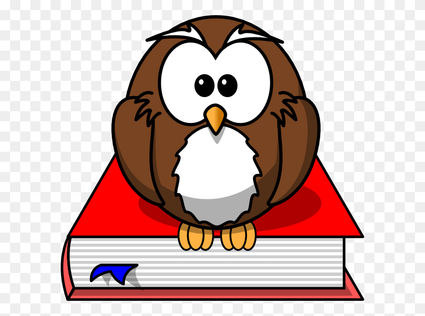 600x565 Owl Reading Clip Art - Reading Owl Clipart