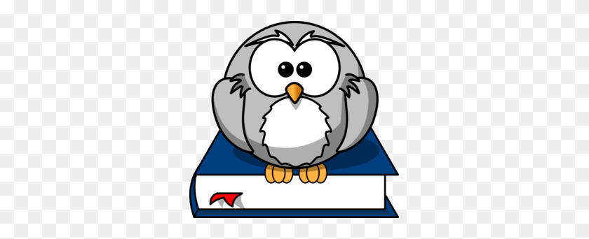 299x282 Owl Reading Clipart - Smart Owl Clipart