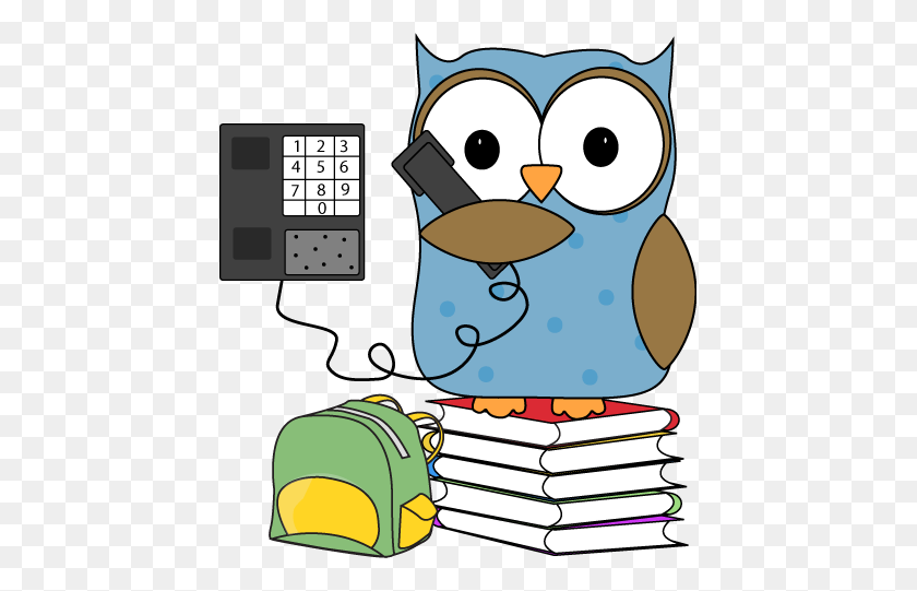 437x481 Owl School Clipart - School Owl Clipart