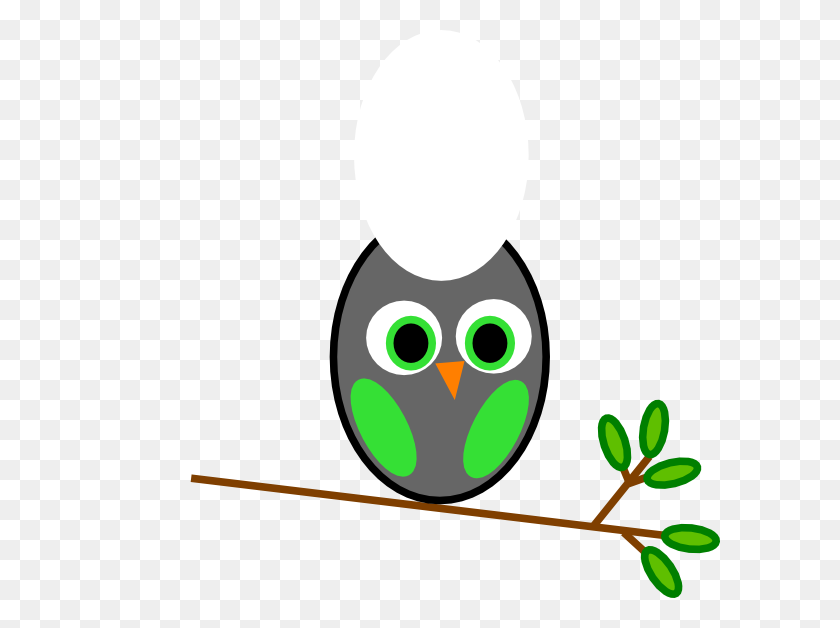 600x568 Owl Silhouette Clip Art Green Gray Owl Clip Art - Owl Silhouette Clip Art