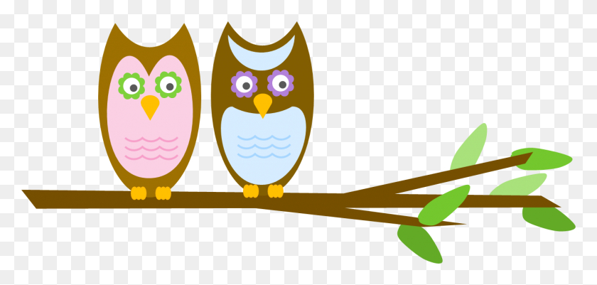 1328x581 Owl The Life Of The Party - Owl Family Clipart