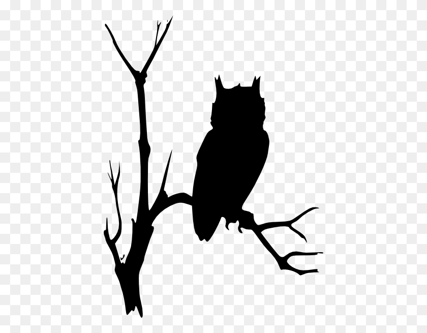 432x595 Owl Tree Clip Art - Owl In A Tree Clipart