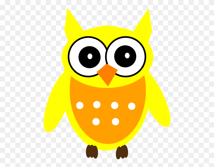 498x595 Owls Clipart Yellow - Owl Images Clipart
