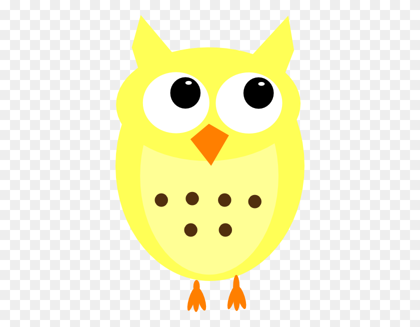378x594 Owls Clipart Yellow - Girl Owl Clipart