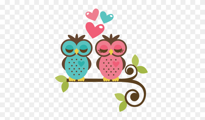 432x432 Owls In Love For Scrapbooking And Cardmaking Owls - In Love Clipart