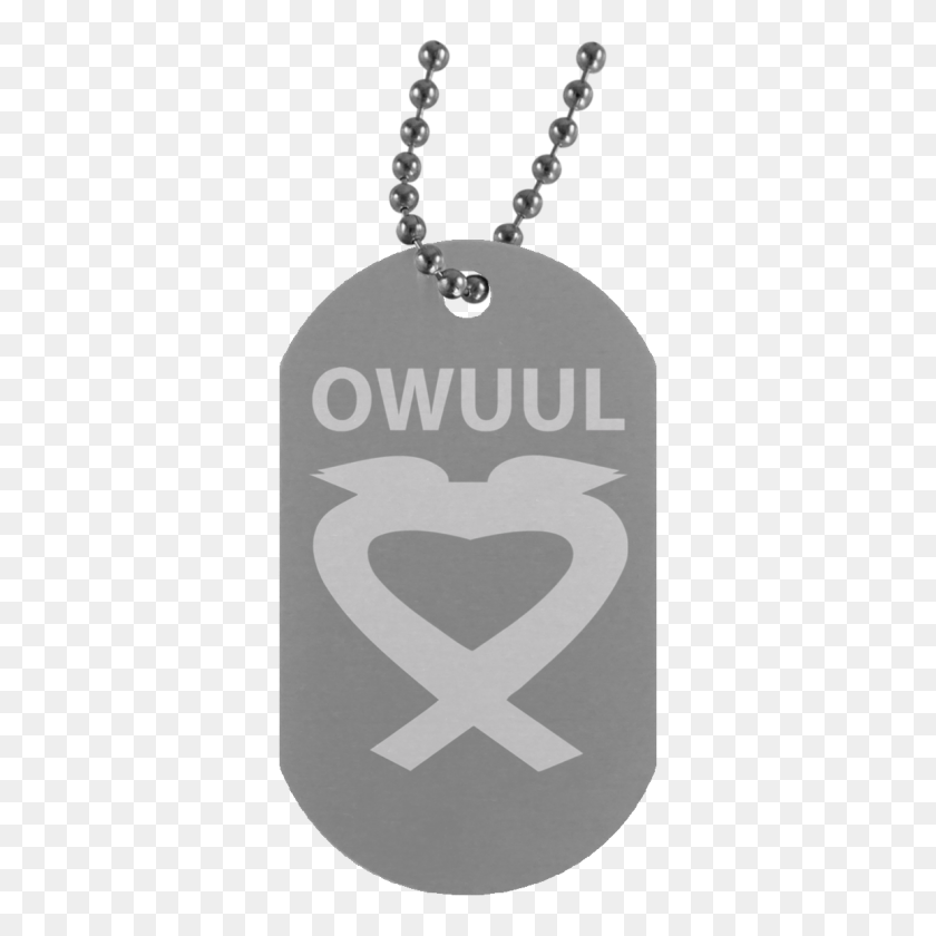 1155x1155 Owuul White Logo - Dog Tag PNG