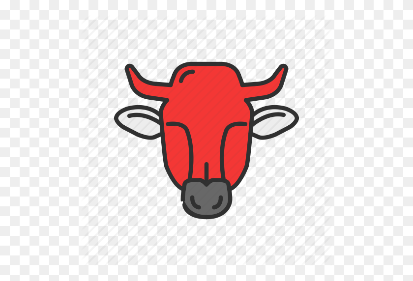 512x512 Ox Clipart Red Bull - Red Bull PNG