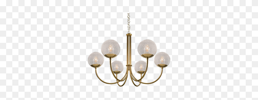 300x267 Oxford Brushed Brass Arm Cracked Glass Globes Pendant Light - Cracked Glass PNG