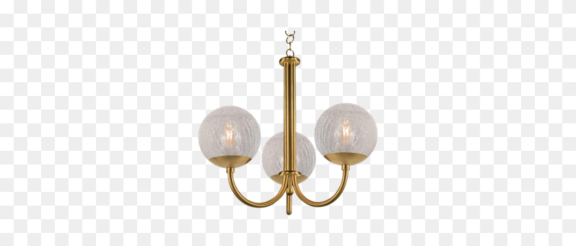 292x299 Oxford Brushed Brass Arm Cracked Glass Globes Pendant Light - Cracked Glass Transparent PNG