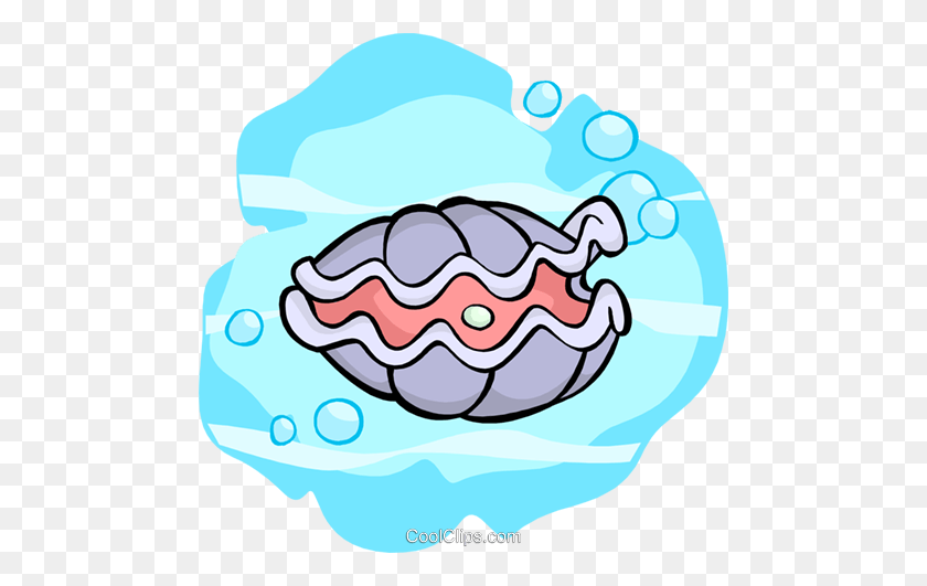 480x471 Oyster Royalty Free Vector Clip Art Illustration - Oyster Clipart