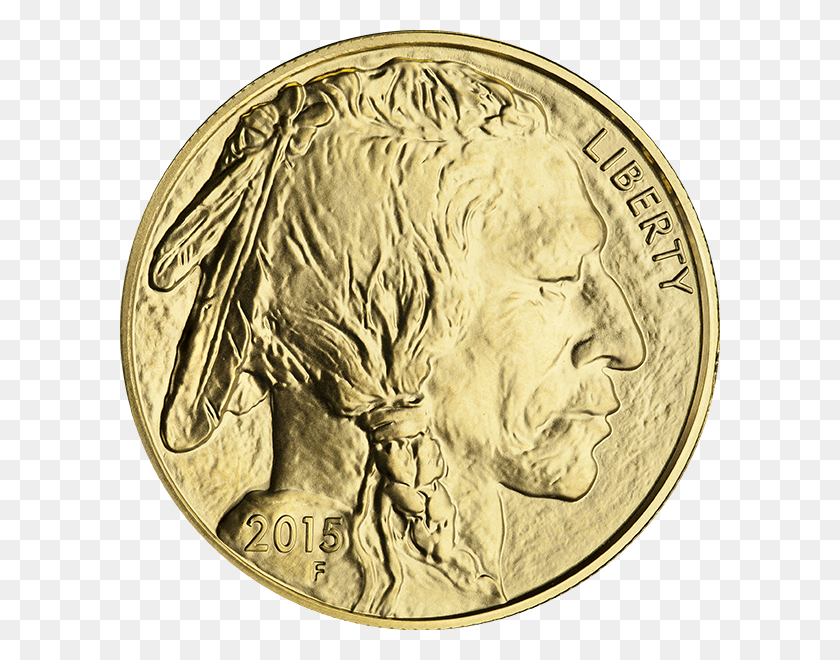 600x600 Oz Gold American Buffalo - Dime PNG