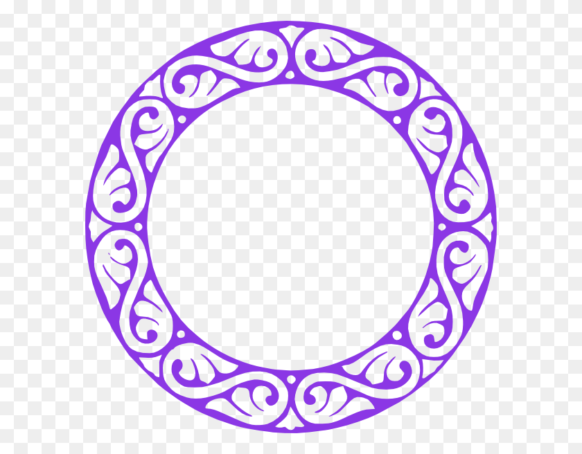 594x596 P Circle Purple Clipart - Círculo Púrpura Png