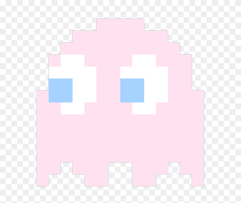720x646 Pac Man Pacman Pink Pinky Ghost Cute Kawaii Icon Overla - Pacman Ghosts PNG
