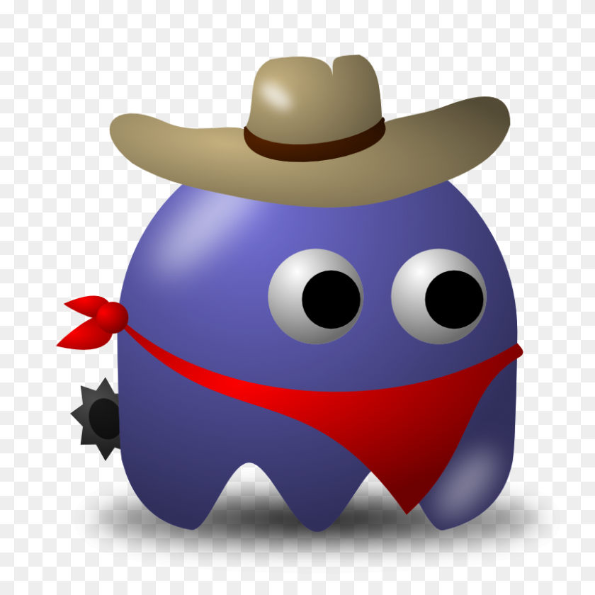 800x800 Pac Man Space Invaders Ghosts Clipart - Cowboy Clipart