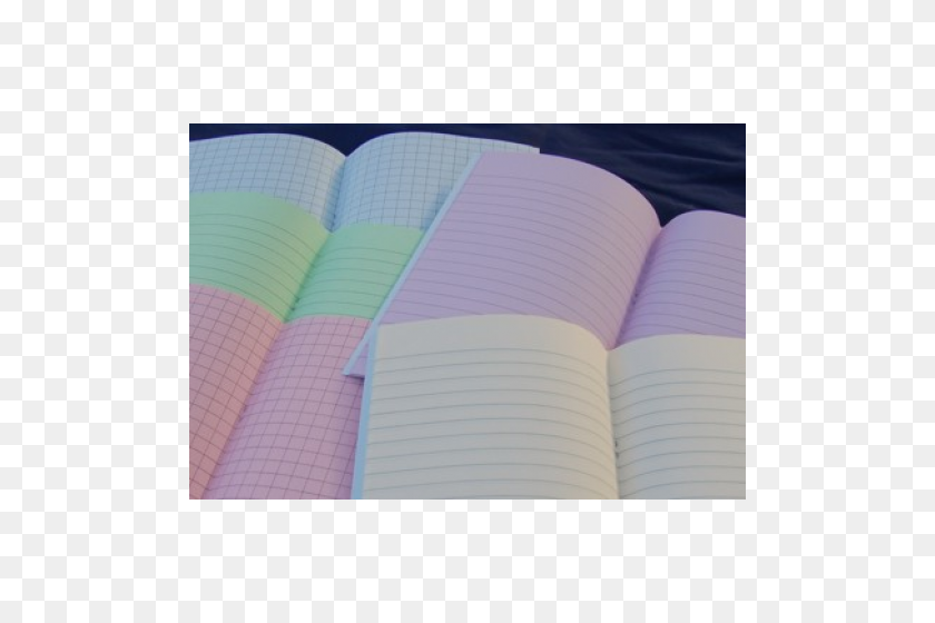500x500 Pack Of Tinted Paper Squared Exercise Books - Grid Paper PNG