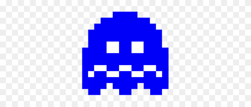 300x300 Pacman Blue Ghost Png Png Image - Pac Man Ghost PNG