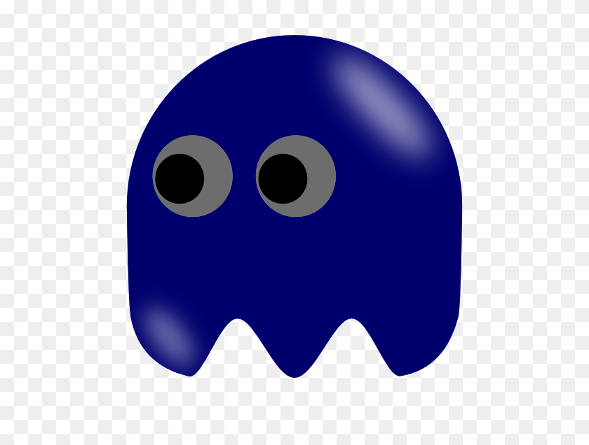 600x576 Pacman Ghost Left Looking Clip Art - Pacman Ghost PNG
