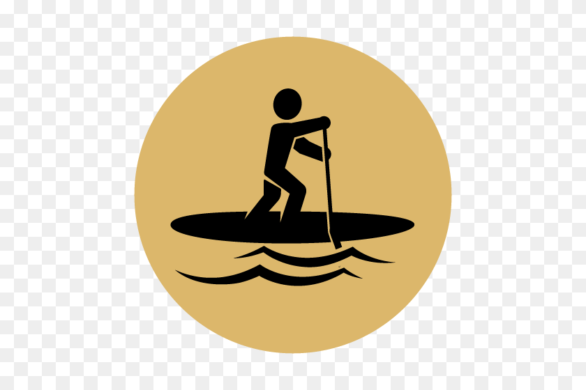 500x500 Paddle Boarding - Paddle Board Clip Art