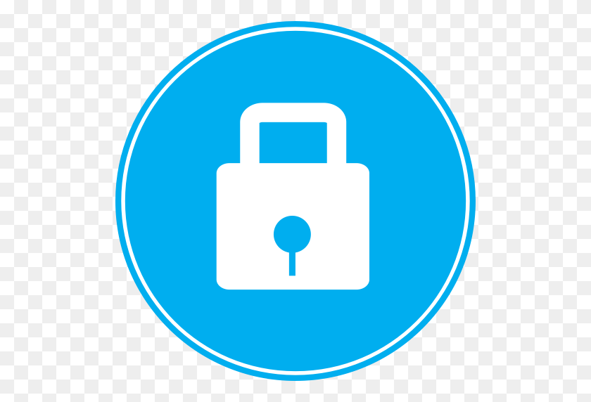 512x512 Padlock Clipart Round - Password Clipart