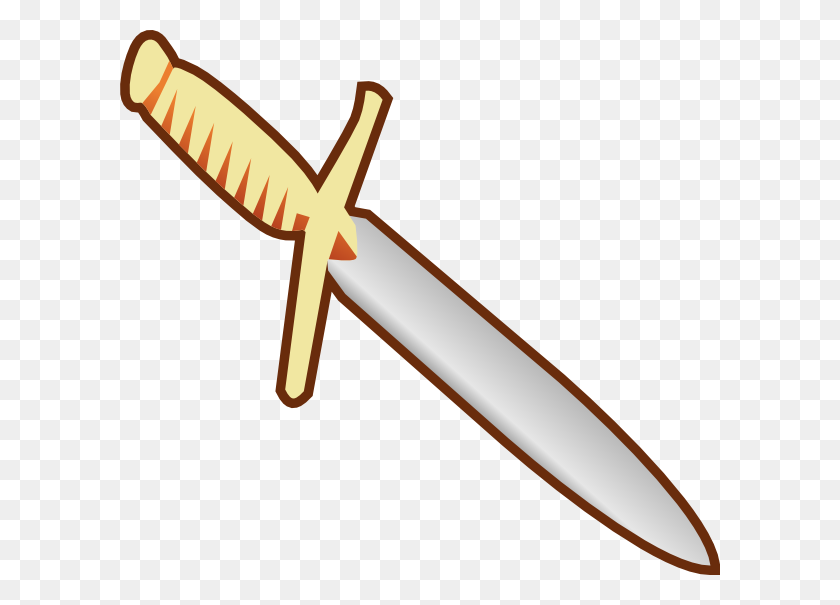 600x545 Pagan Knife Clip Art - Butcher Knife Clipart